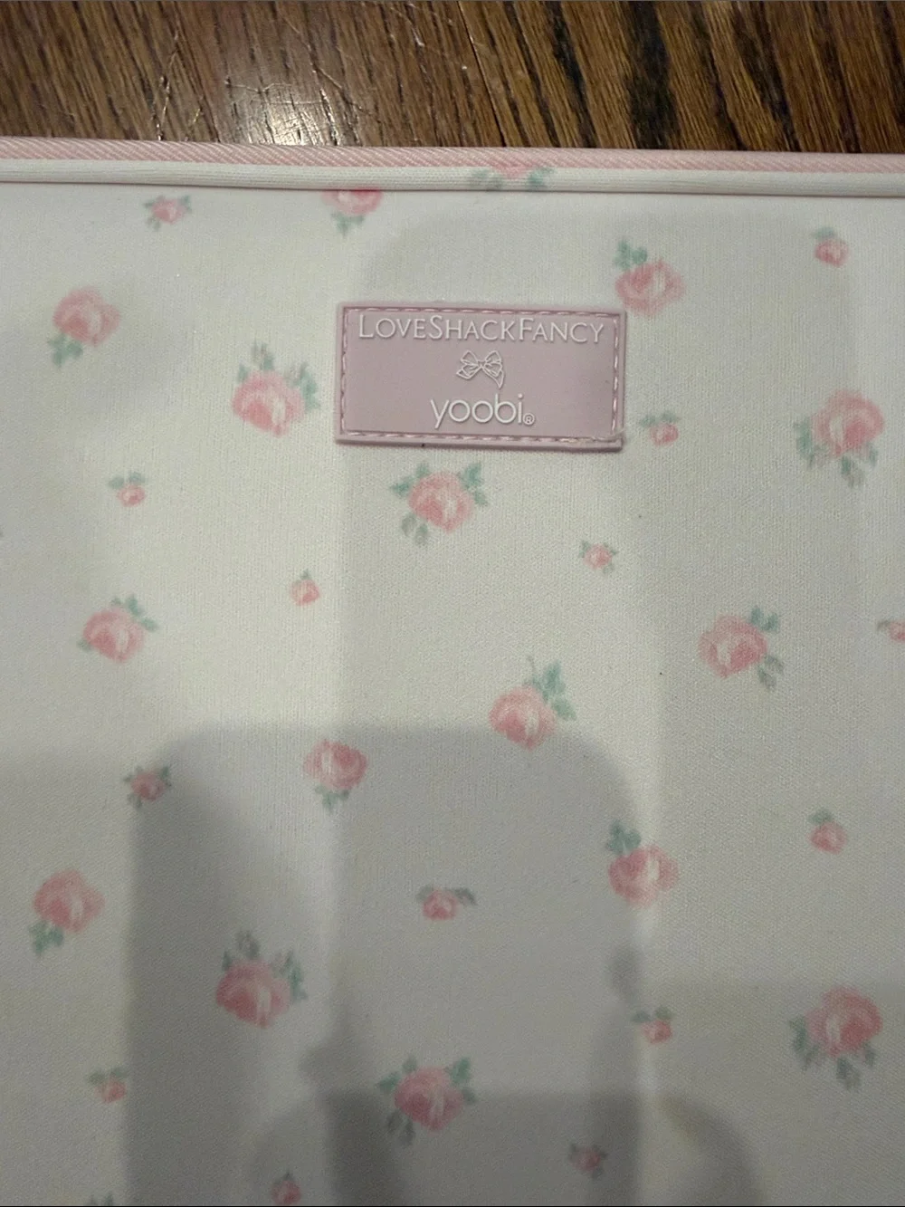 LoveShackFancy Pink Floral laptop Sleeve - Soft Protective Case nwt